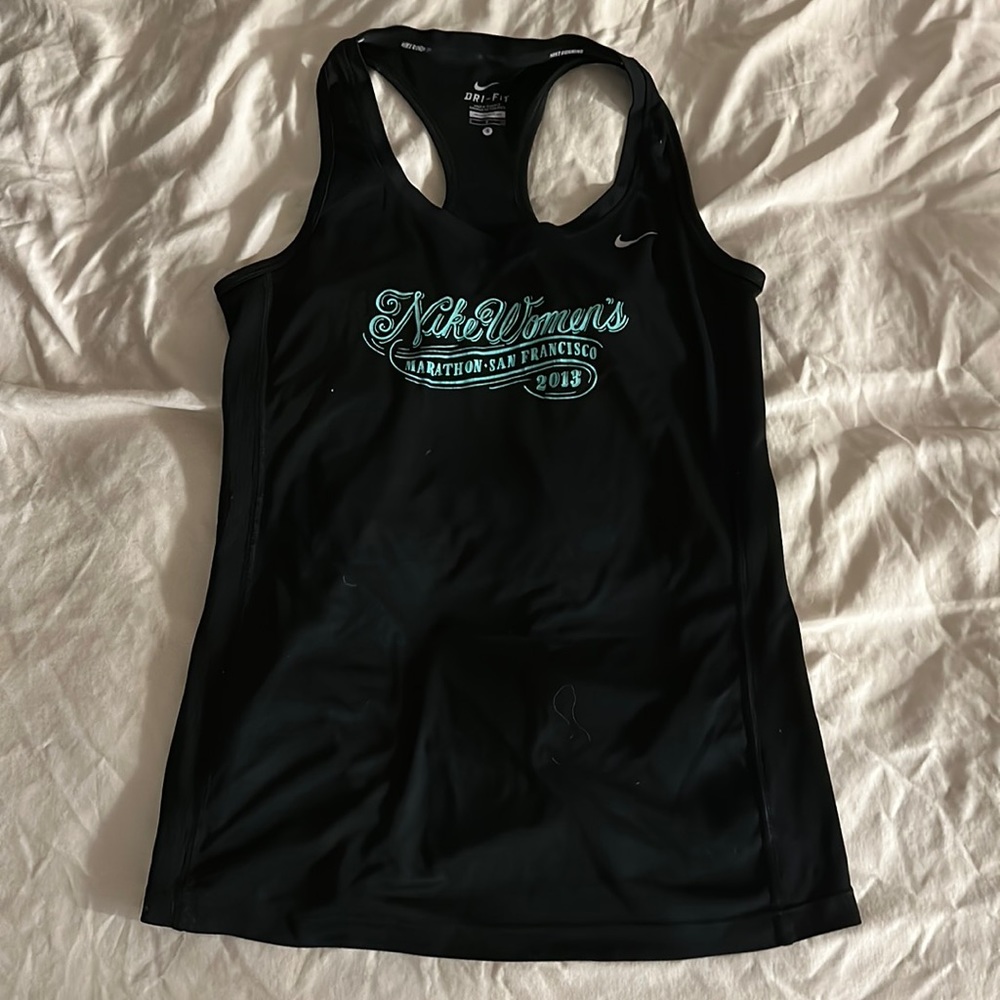 Black and Turquoise Nike Racer back